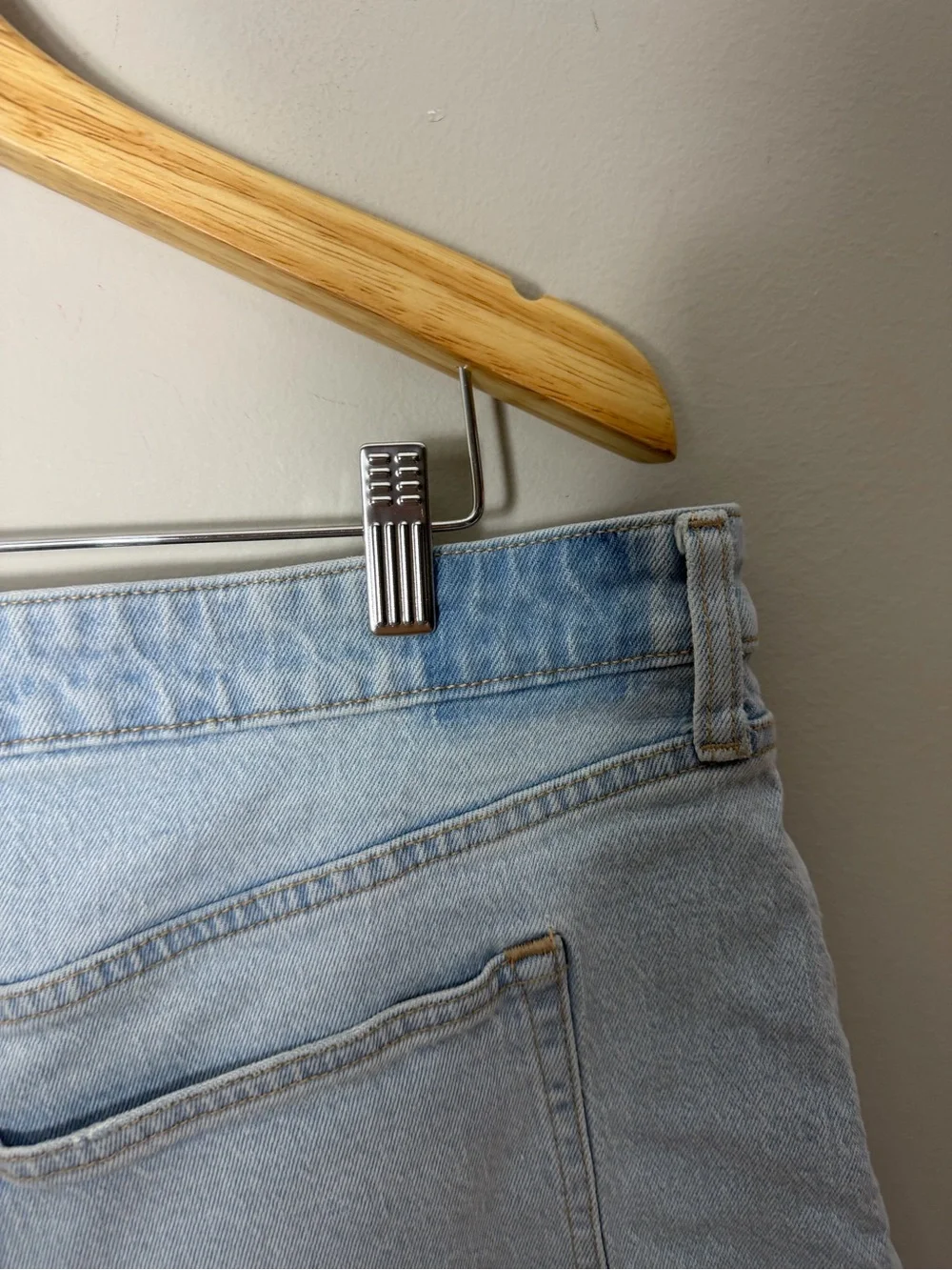 Abercrombie & Fitch AF Curve Love High Rise Dad Short  Denim Jean Shorts 652